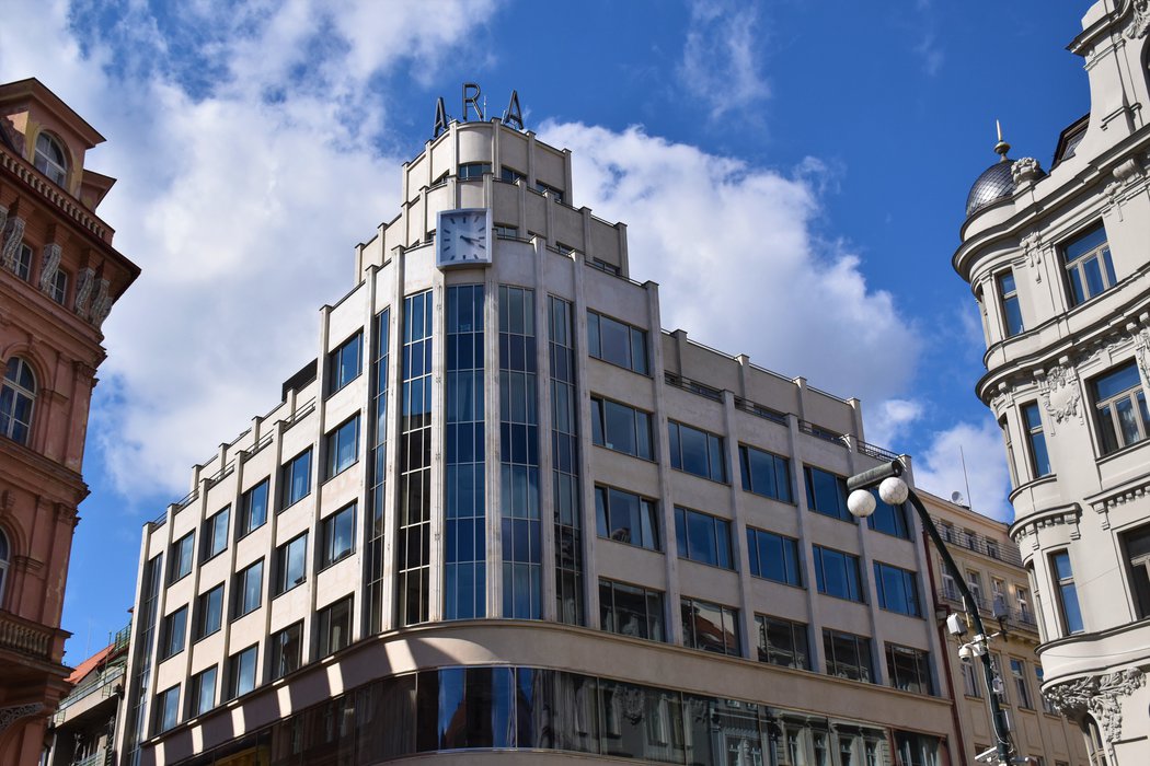 Department store Palác in Prague (Praha) by Milan Babuška