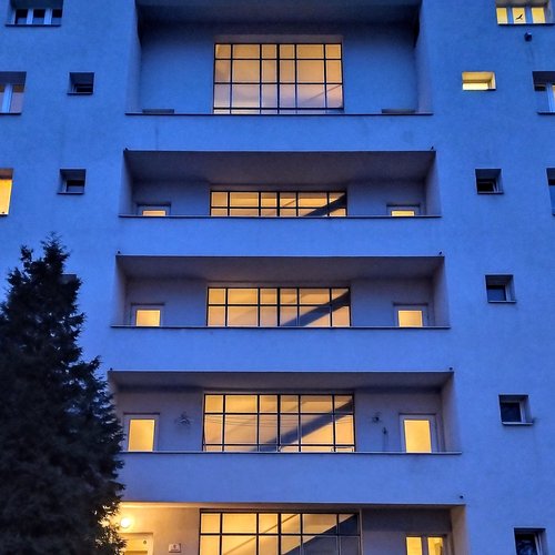 Feed image of Complex of affordable housing apartment buildings